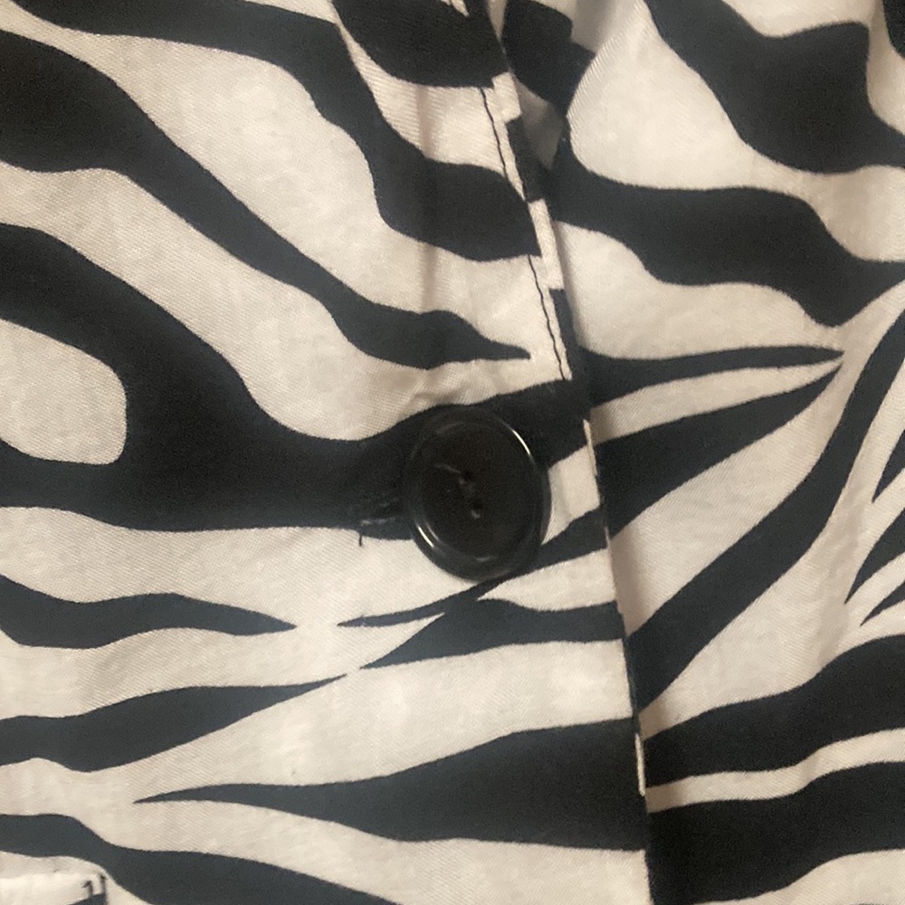 Lightweight Zebra Print Jacket - image 5